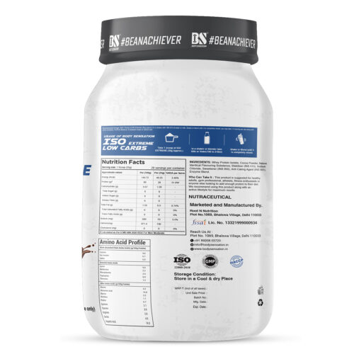 Belgium Bliss 1kg Right ELITE ISO EXTREME LOW CARBS 1 KG