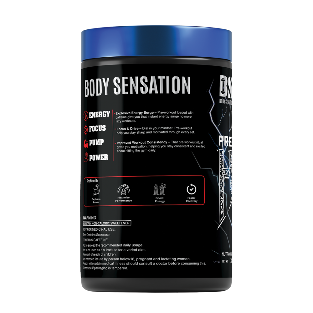 Havoc Berry Bubbly Left HAVOC Pre-Workout 360g