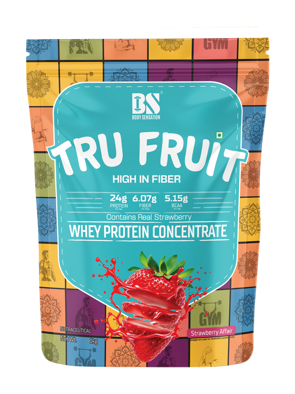 Strawberry Front whey protein